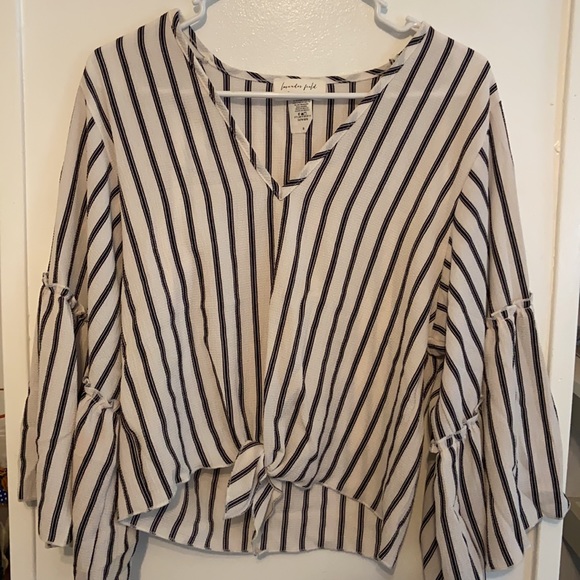 Lavender Field striped blouse